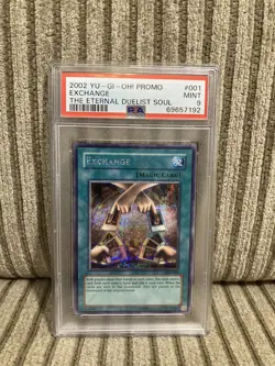 2002 Yugioh Promo EXCHANGE The Eternal Duelist Soul GBA Promo PSA 9 Mint Graded - Image 1
