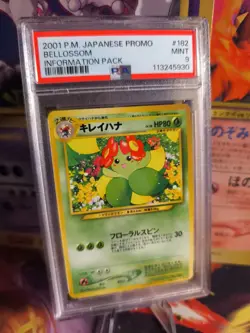Pokemon Card Japanese Blubella Bellossom Information magazine promo 2001 PSA 9 - Image 1