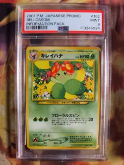 Pokemon Card Japanese Blubella Bellossom Information magazine promo 2001 PSA 9 - Image 2