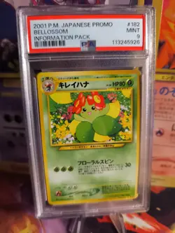 Pokemon Card Japanese Blubella Bellossom Information magazine promo 2001 PSA 9 - Image 1