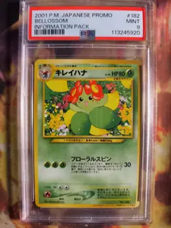 Pokemon Card Japanese Blubella Bellossom Information magazine promo 2001 PSA 9 - Image 2