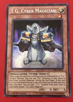 T.G. Cyber Magician LC5D-EN205 Secret Rare Near Mint 1st Edition Yugioh - Image 1