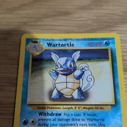Pokemon TCG Wartortle Card 42/102 Non-Holo, Base Set 1999 - Image 3