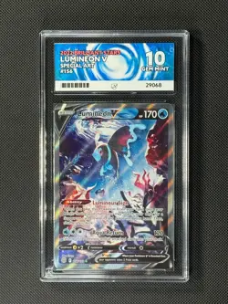 ACE 10 Lumineon V 156/172 Alt Art Pokemon Card Swsh09: Brilliant Stars GEM MINT - Image 1