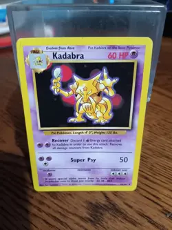 NM Near Mint Kadabra 32/102 - Base Set Unlimited - WOTC - Pokemon Card - 1999 - Image 1