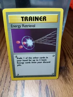 ENERGY RETRIEVAL 81/102 - VINTAGE WOTC Pokemon Card - BASE SET - NM - Image 1