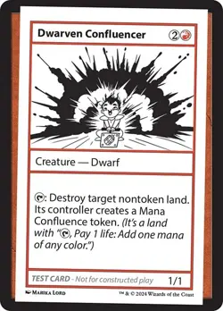 Dwarven Confluencer x1 1x Mystery Booster 2 Playtest Card NM MTG - Image 1