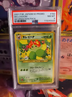 Pokemon Card Japanese Blubella Bellossom Information magazine promo 2001 PSA 8 - Image 1