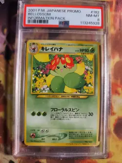 Pokemon Card Japanese Blubella Bellossom Information magazine promo 2001 PSA 8 - Image 2