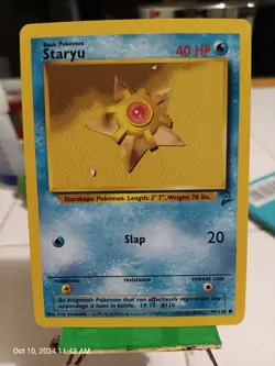 Pokemon TCG Staryu 95/130 Base Set 2 Unlimited Regular Common Card WOTC NM - Image 1