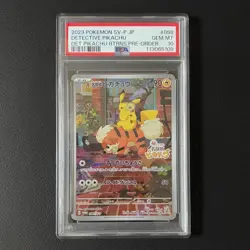 Detective Pikachu PSA 10 Japanese Promo Pokemon Card SM-P Movie Exclusive - Image 1
