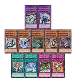 EURO PRINT Yugioh *33* Card Dracotail Deck Core Justice Hunters Preorder JUHU - Image 1
