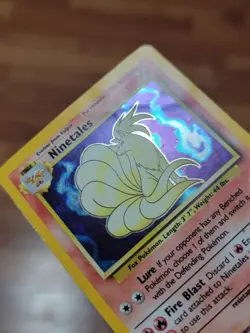 Ninetales 12/102 Holo Rare Base Set Unlimited Edition Pokemon Card 1999 WOTC PL - Image 2