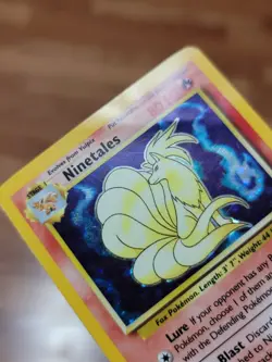 Ninetales 12/102 Holo Rare Base Set Unlimited Edition Pokemon Card 1999 WOTC PL - Image 3