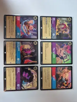 Disney Lorcana Reign of Jafar 6 Card Uncommon Assortment Near Mint English - Image 2