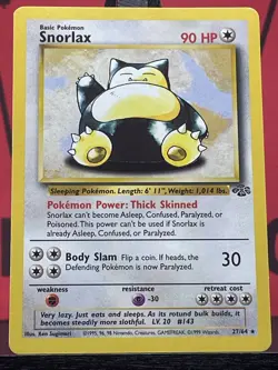 Snorlax 27/64 Jungle Rare Regular 1999 WOTC Pokemon TCG LP - Image 3