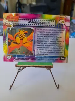 Topps Pokemon Mewtwo Strikes Back Black Label #2 Awakening Mew Vintage NM - Image 2