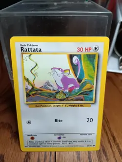 Rattata 061/102 Base Set Regular Pokemon Tcg Vintage NM WoTC Wizards Pokemon - Image 1