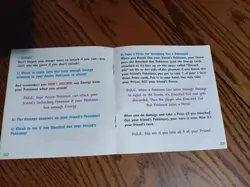 MANUAL ONLY Pokemon Starter Rules Version 1 Pamphlet TCG Starter WotC Vintage - Image 2