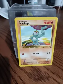 Pokemon TCG Base Set 2 Machop 078/130 NM Vintage WoTC Pokemon Wizards - Image 1