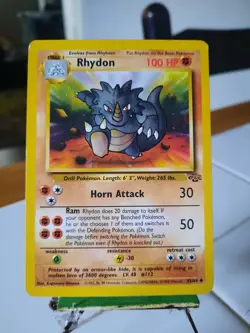 Rhydon 45/64 Jungle Set Uncommon Pokemon NM Vintage WOTC - Image 1