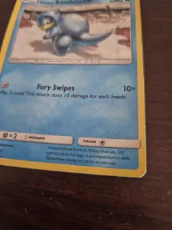 Pokemon Alolan Sandshrew TCG Promo Card 4/12 Holo McDonald's - Image 2