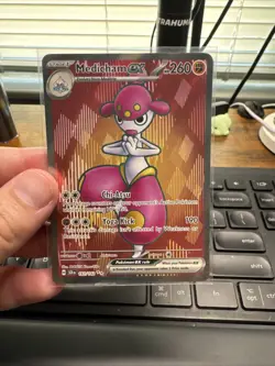 Pokemon TCG Stellar Crown Medicham EX Full Art Ultra Rare Card 161/142 - Image 1