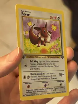 Pokemon TCG 1st Edition Cards Jungle Eevee NM/LP Lt. Surges Eevee lot NM/Mint - Image 5
