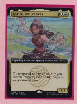 Magic The Gathering Avatar Katara The Fearless Promo Card SDCC 2025 - IN HAND - Image 1