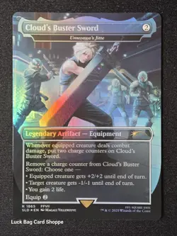 Cloud's Buster Sword - Umezawa's Jitte (1865) Rainbow Foil Secret Lair Drop Foil - Image 1