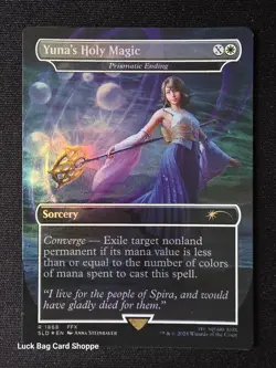 Yuna's Holy Magic - Prismatic Ending (1868) (Rainbow Foil) Secret Lair Drop Foil - Image 1