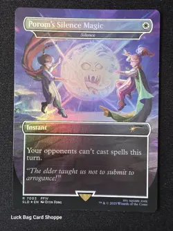 Porom's Silence Magic - Silence (7003) (Rainbow Foil) Secret Lair Drop Foil MTG - Image 1