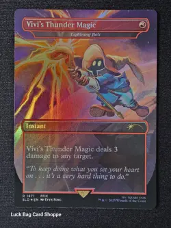 Vivi's Thunder Magic - Lightning Bolt (1871) Rainbow Foil Secret Lair Drop Foil - Image 1