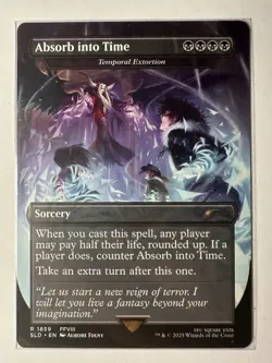 Absorb into Time - Temporal Extortion (Rainbow Foil) Secret Lair Drop Foil MTG - Image 1