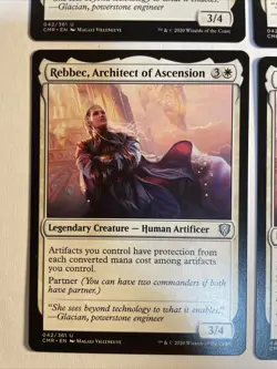4x Mtg Commander Legends Rebbec, Architect Of Ascension NM/M Magic The Gathering - Image 2