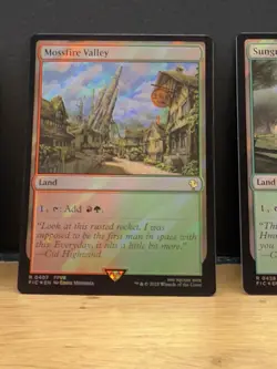 Mtg FIC Final Fantasy - Mossfire Valley -NM SURGE FOIL - Image 1