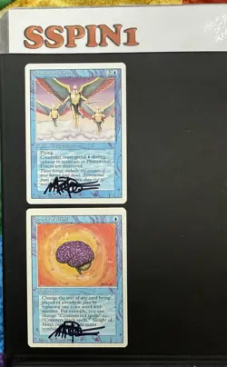 MTG Signed Sleight of Mind, Phantasmal Forces, Mark Poole Revised - Image 1