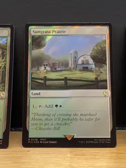 Mtg FIC Final Fantasy - Sungrass Prairie -NM SURGE FOIL - Image 1