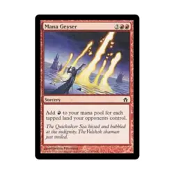 WOTC MtG Fifth Dawn Mana Geyser (C) (Foil) EX - Image 1
