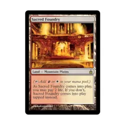 WOTC MtG Ravnica Sacred Foundry (R) NM - Image 1