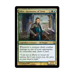 WOTC MtG Commander's Arsenal Edric, Spymaster of Trest (R) (Foil) EX - Image 1