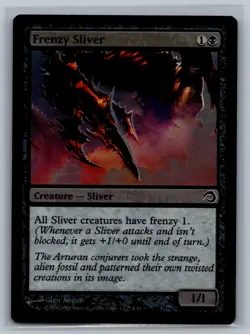 Magic MTG Premium Deck Series: Slivers Frenzy Sliver #6/41 Foil TCG CCG - Image 1