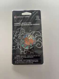 POKEMON CENTER | VULPIX MONTHLY PINS: ( 3 OF 12 ) HABITAT PIN BADGE TCG - Image 1