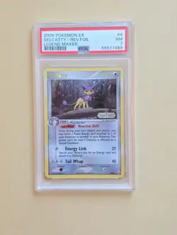 2006 Pokemon EX Legend Maker DELCATTY #4 Reverse Foil PSA 7 Near Mint - Image 1