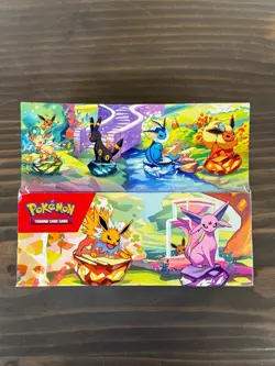 Pokemon Prismatic Evolutions Mini Tin DISPLAY Box (8 Tins) Factory Sealed! - Image 3