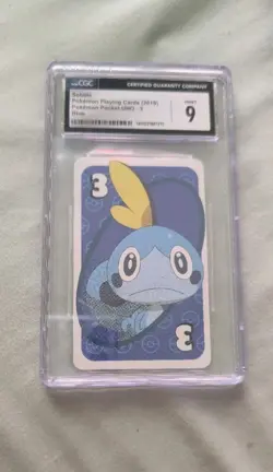 2019 Pokemon Sobble Blue Playing Cards Pocket Uno CGC 9 - Image 1