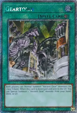 Yugioh! Geartown - RA03-EN203 - Platinum Secret Rare - 1st Edition Near Mint, En - Image 1