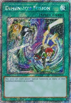 Yugioh! Dimension Fusion - RA03-EN136 - Platinum Secret Rare - 1st Edition Near - Image 1