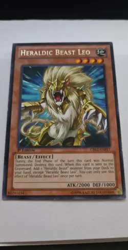 Heraldic Beast Leo CBLZ-EN017 1st Edition Rare NM/Near Mint Yugioh Card - Image 1