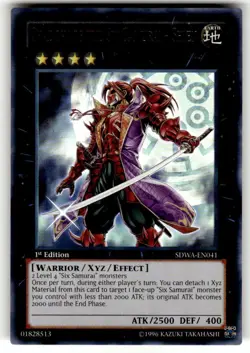 Yugioh Shadow of the Six Samurai - Shien SDWA-EN041 Ultra Rare 1st Ed NM - Image 1